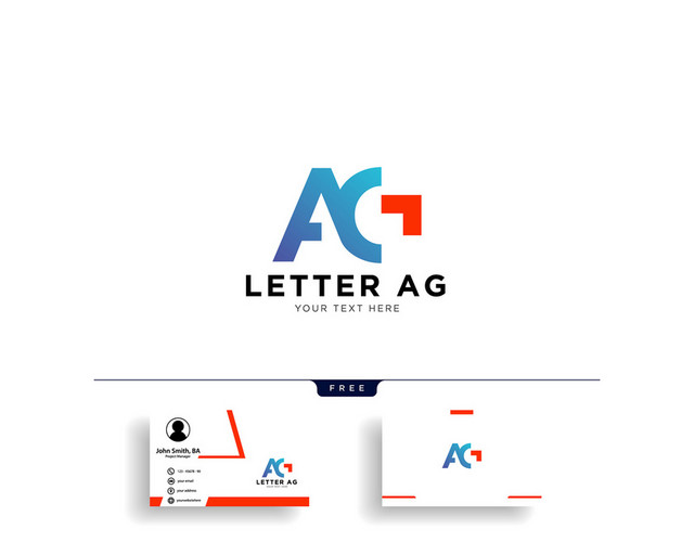 公司标识设计商标公司标志AG英文标志