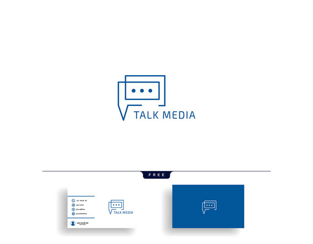 公司标识设计TALKMEDIA标志