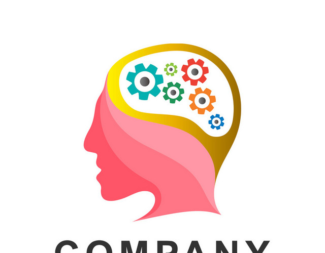 公司标识设计人脑LOGO