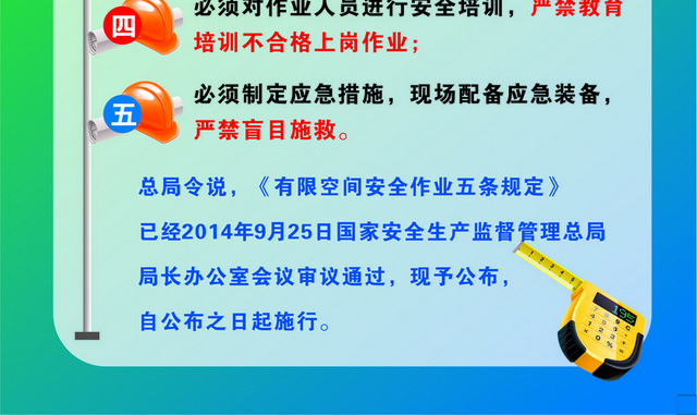 有限空间安全警示标志安全作业规定