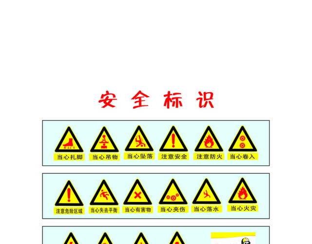 建筑安全标识牌安全标识大全