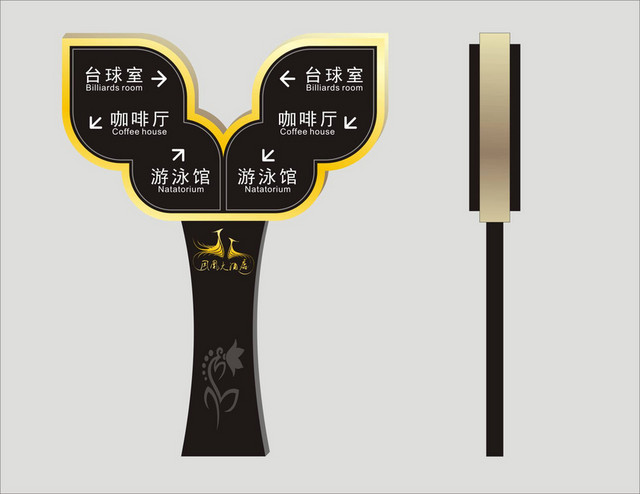 酒店指示牌型酒店楼层索引
