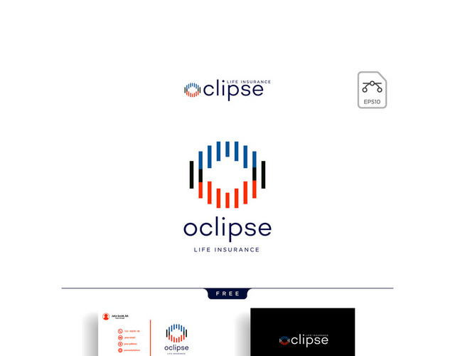 公司标识设计OCLIPSE名片图标