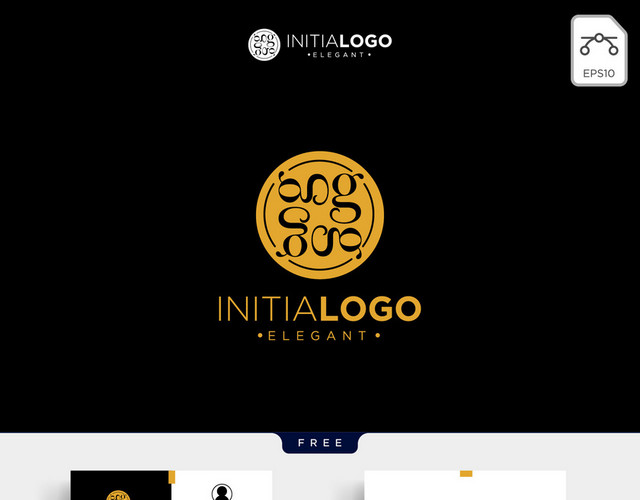 公司标识设计字母G创意名片LOGO