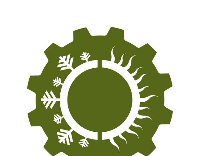 公司标识设计齿轮树木LOGO