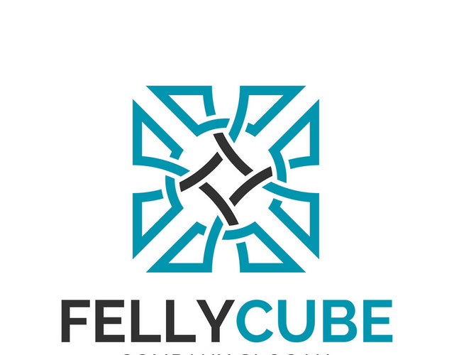 公司标识设计FELLYCUBE图标
