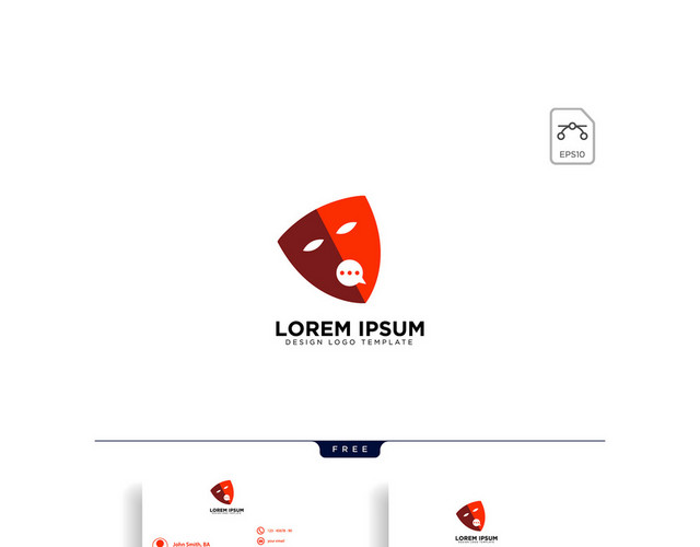 公司标识设计面具LOGO