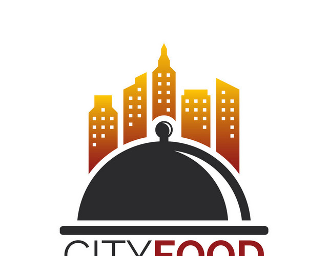 公司标识设计CITYFOOD图标