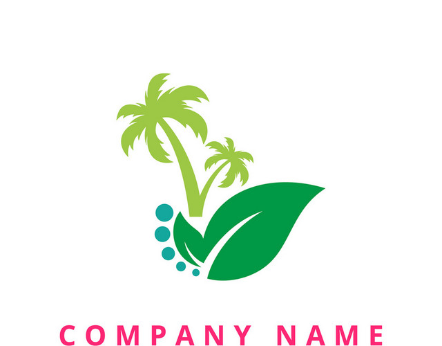 公司标识设计树叶椰树LOGO