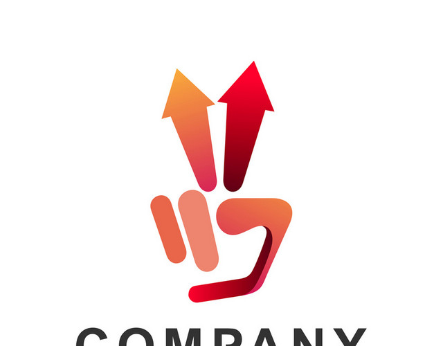公司标识设计手箭头LOGO