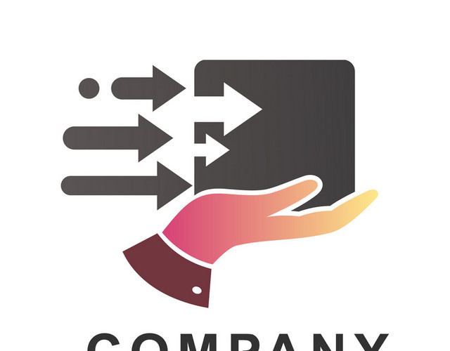 公司标识设计手箭头LOGO