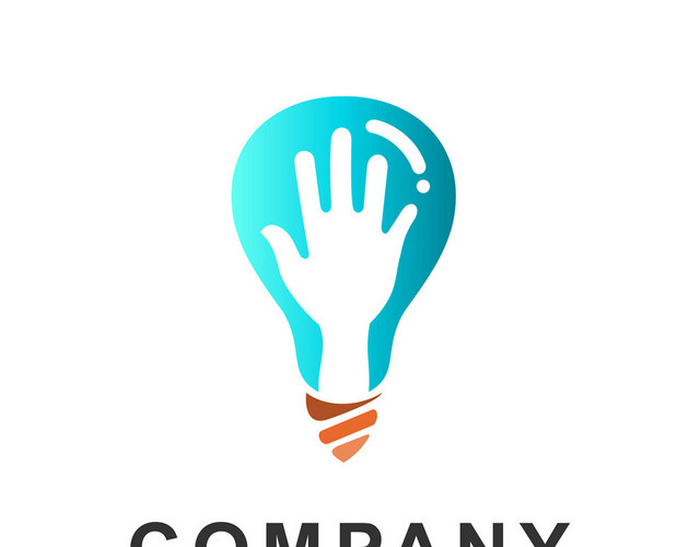 公司标识设计手灯泡LOGO