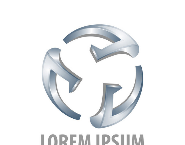 公司标识设计箭头圆形图标LOGO