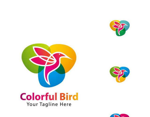 公司标识设计蜂鸟LOGO