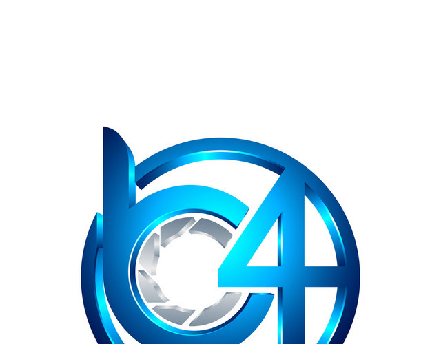 公司标识设计字母B4创意LOGO