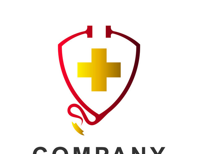 公司标识设计医疗听诊器创意LOGO