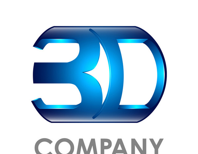 公司标识设计3DLOGO创意图标
