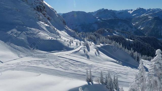 滑雪 滑雪坡 滑雪运行 跑道 蒂罗尔 TANNHEIMERTAL