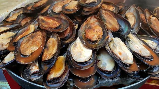 扇贝 烤扇贝 街头食品