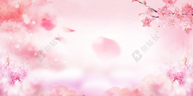 桃花节唯美背景