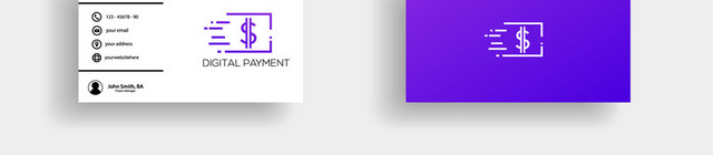 DIGITALPAYMENT正反面名片公司标识设计