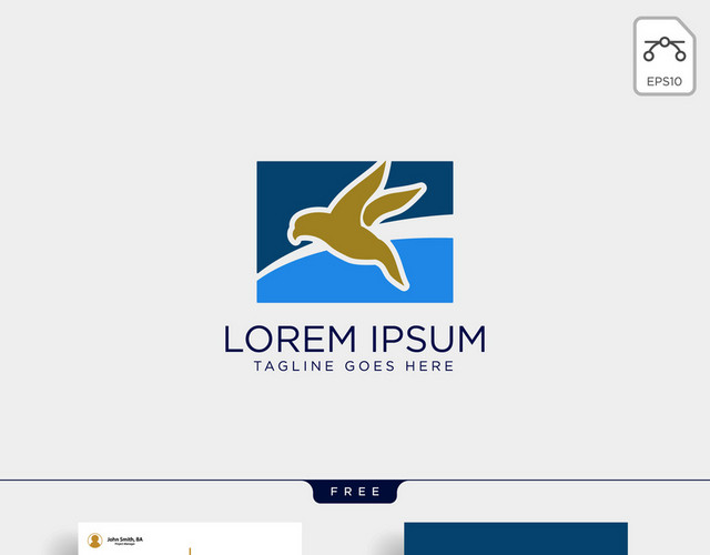 LOREMIPSUM正反面名片公司标识设计