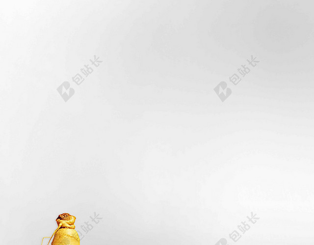 白灰场景圆形保健品人参中药养生海报背景