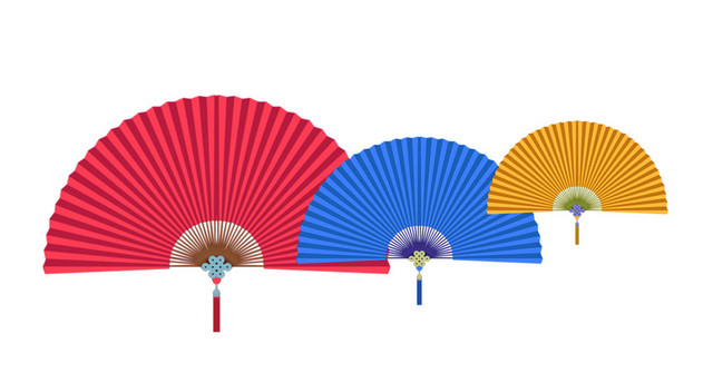 文化艺术节扇子素材