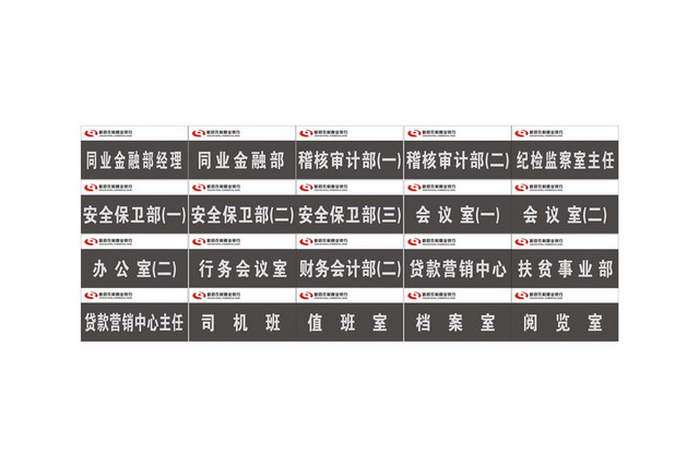 科室牌金融部审计部保卫部司机班门牌