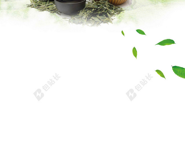 茶由心春常在茶山茶具风景普洱茶叶促销茶文化海报背景