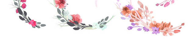 手绘水彩装饰插图母亲节花束PNG素材