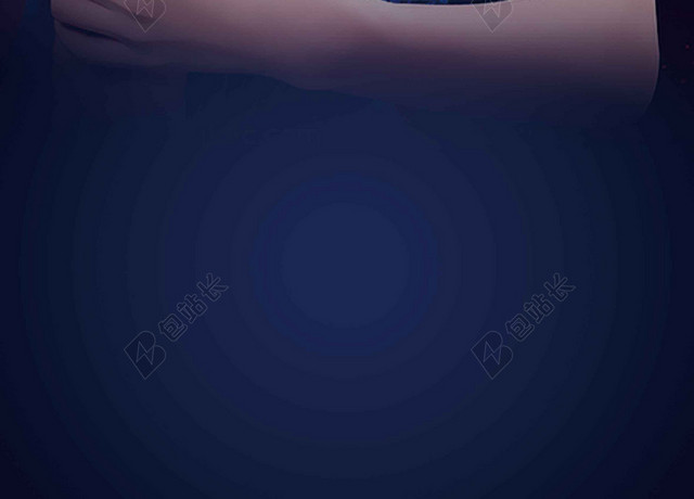 蓝黑场景人物美容美发养生丰胸海报背景