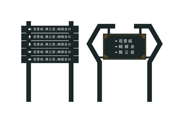 指引牌路标牌