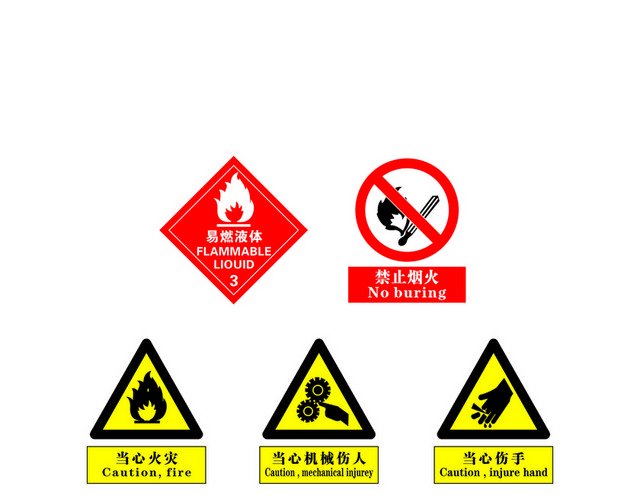 安全标志消防安全禁止烟火标志