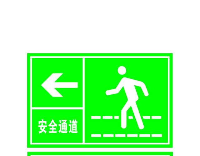 安全标志安全楼梯通道标志