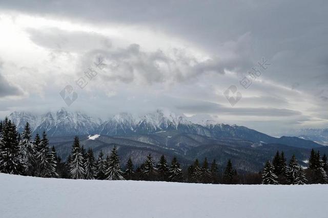 冬天 现场 山 仙境 森林 冷 户外 日落 雪 度假 冰