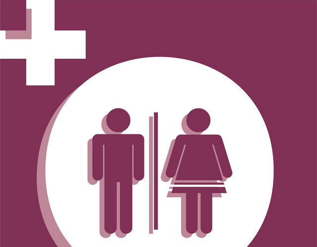 医疗标识男女卫生间