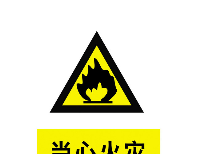 安全标志当心火灾标志牌