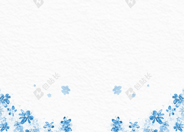 蓝色花朵纹理美容面膜护肤品海报背景