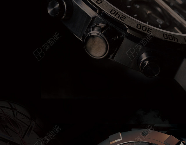 黑色简约手表电商狂欢炫酷搞事情活动促销海报背景