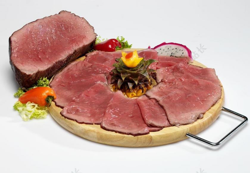 烤牛肉 肉 新鲜