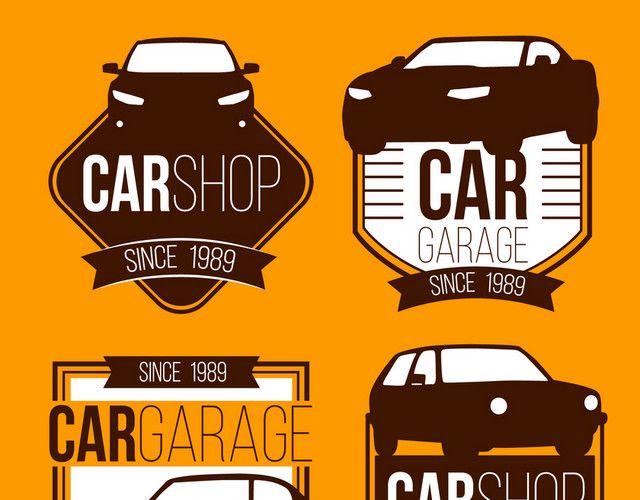 卡通CARSHOP汽车标识