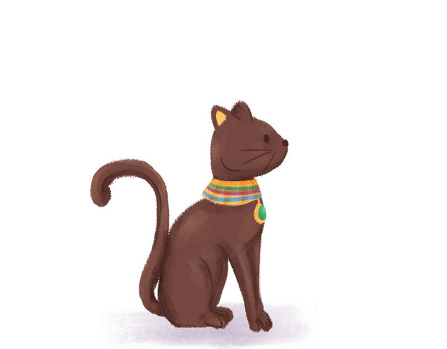 棕色猫PNG素材