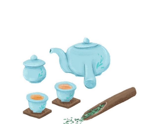 茶具卡通茶文化茶道PNG素材