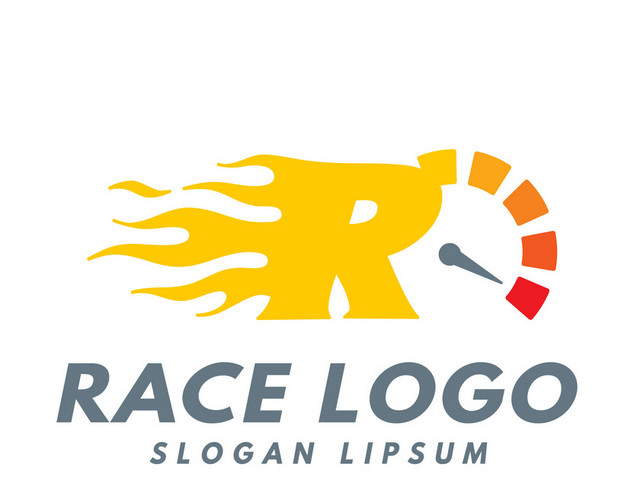 R英文LOGO汽车标识