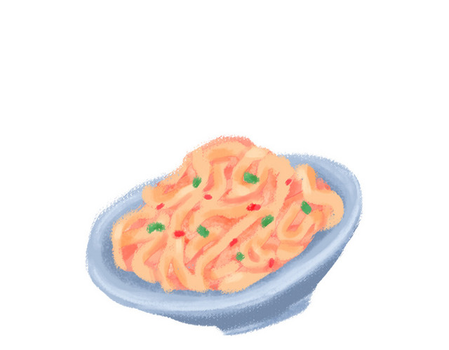 陕西凉皮插画PNG素材