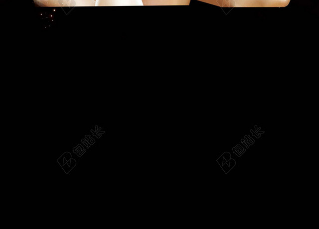 气质美女光环花瓣美容医疗整形医院黑色海报背景