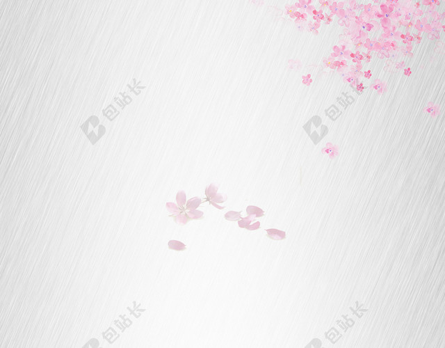 按摩SPA毛巾桃花美容医疗整形医院白色海报背景