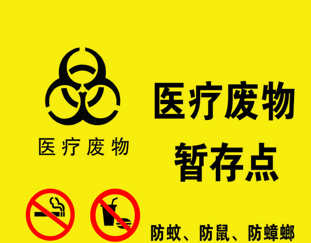 医疗标识牌医疗废物暂存点标志牌