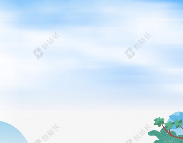 清新卡通手绘少女五一劳动节旅游宣传促销海报背景